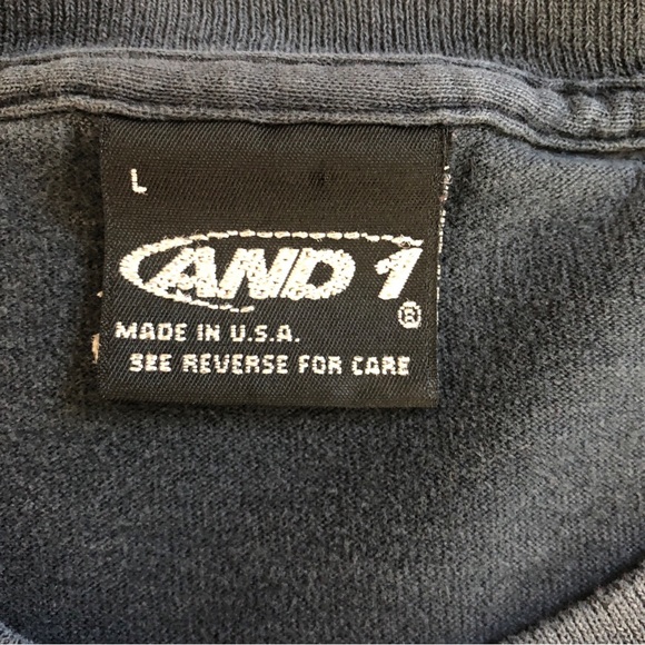 Vintage AND1 Sleeveless Shirt Mens Large Made in USA - Picture 3 of 5